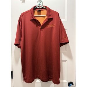 Nike Golf Men's Dri-Fit Golf Polo Shirt Size XXL Rust